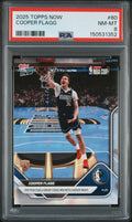 Graded 2025 Topps Now Cooper Flagg #60 Rookie RC Basketball Card PSA 8 Near Mint