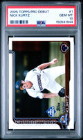 Graded 2025 Topps Pro Debut Nick Kurtz #PD1 Rookie RC Baseball Card PSA 10 Gem Mint