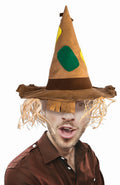 Patchwork Scarecrow Costume Brown Hat