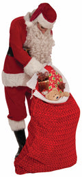 Santa Claus Red Velvet Deluxe Plush Toy Bag Christmas Accessory 29"x46"