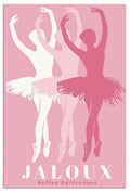 Trendy Pink Ballet Art Print Poster Canvas Wall Art 12x18in Unframed
