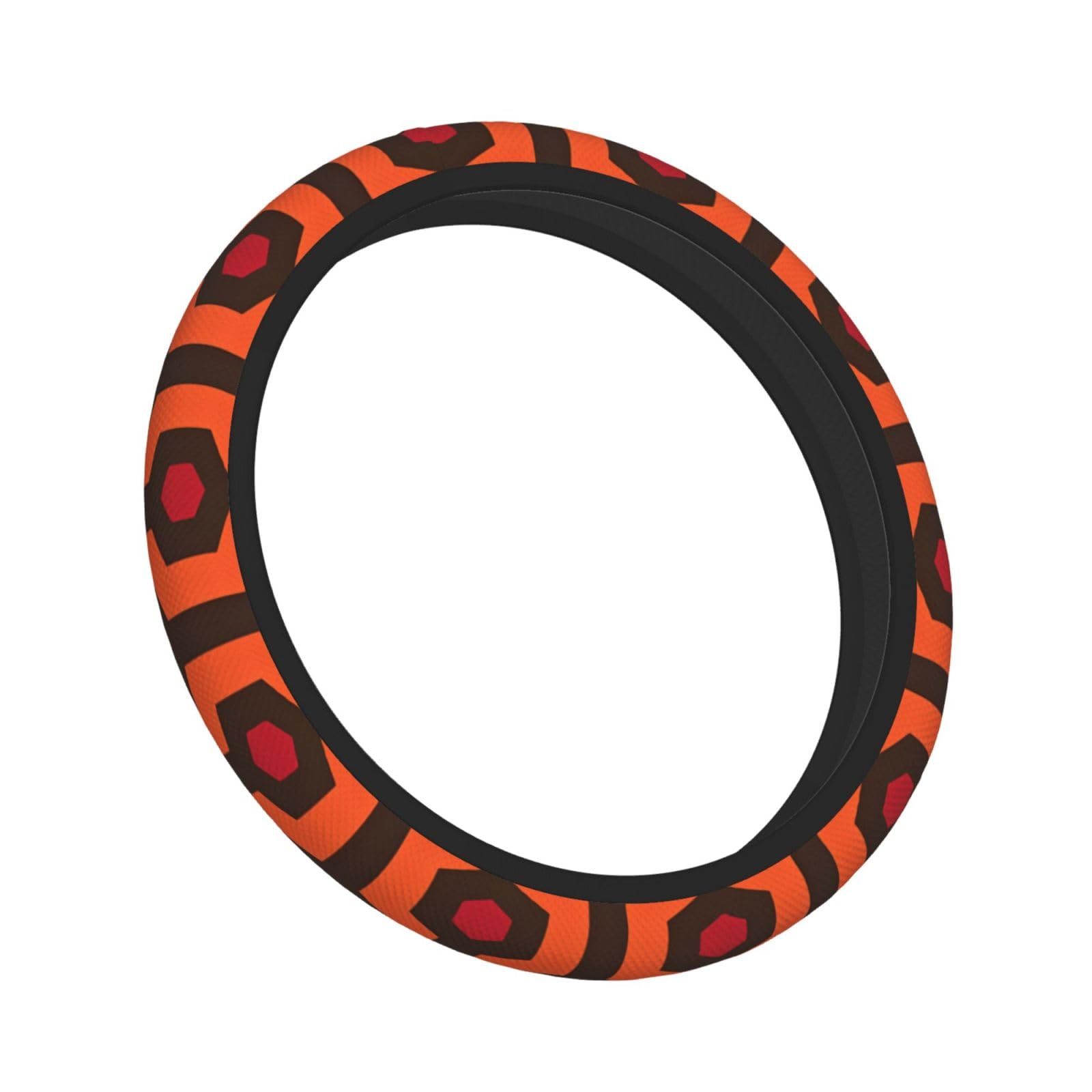 Overlook Hotel Carpet Steering Wheel Cover Universal 15 inch Black
