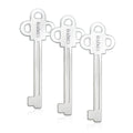 UDQYQ Stainless Steel Tube Squeezer Key 3 Pieces Silver Metal Dispenser