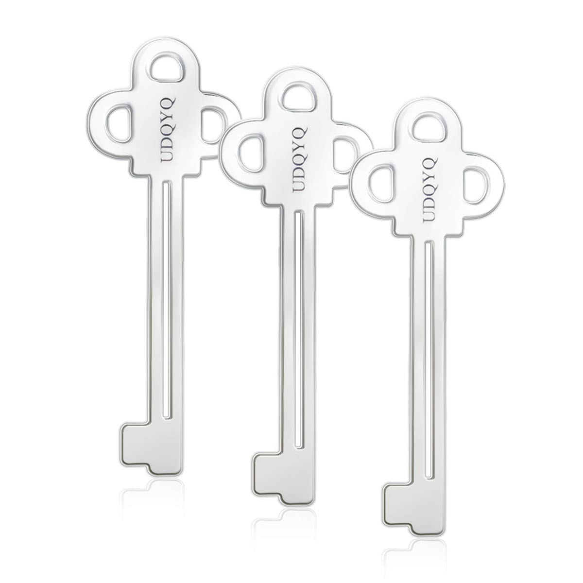 UDQYQ Stainless Steel Tube Squeezer Key 3 Pieces Silver Metal Dispenser