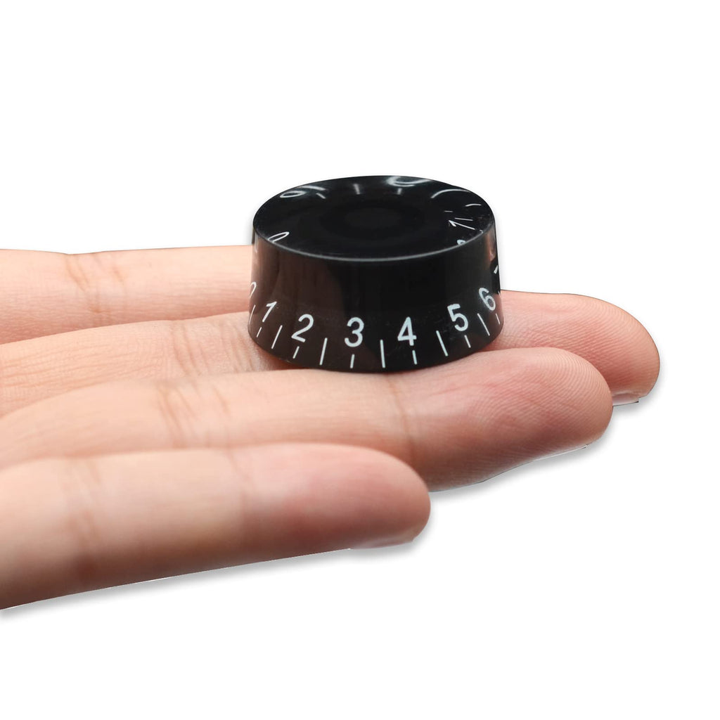 SAPHUE 4PCS Speed Control Knobs Electric Guitar Tone Volume Black