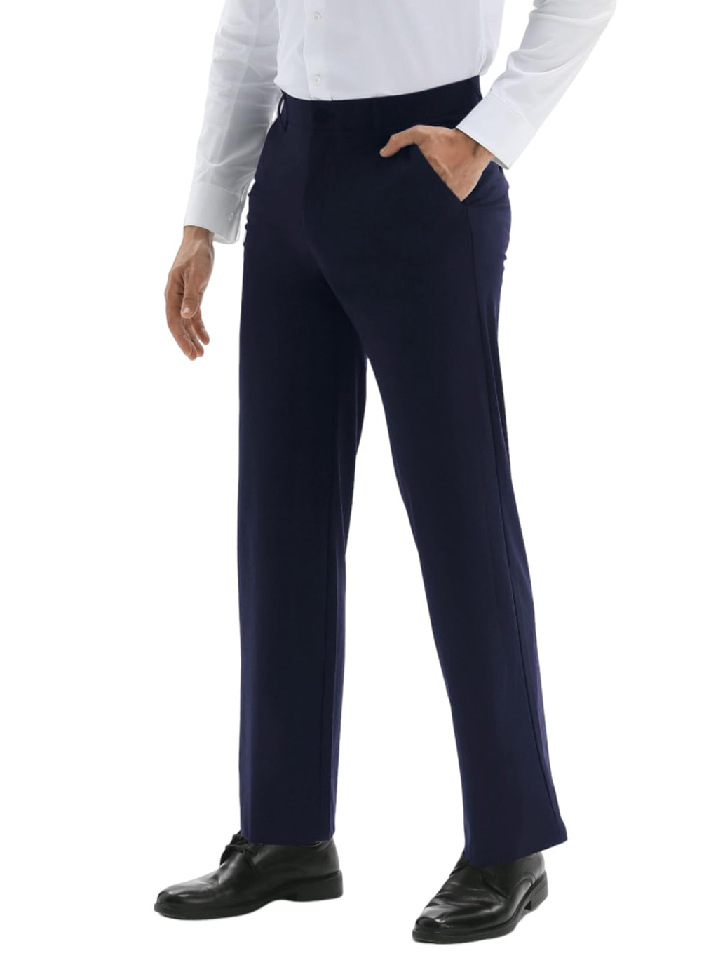 Fliwos Mens Stretch Dress Pants Flat Front Blue Size 29W x 31L