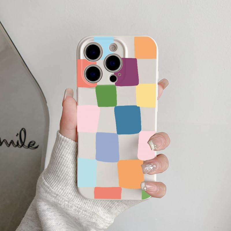KELUOAS iPhone 15 Pro Geometric Jelly Phone Case