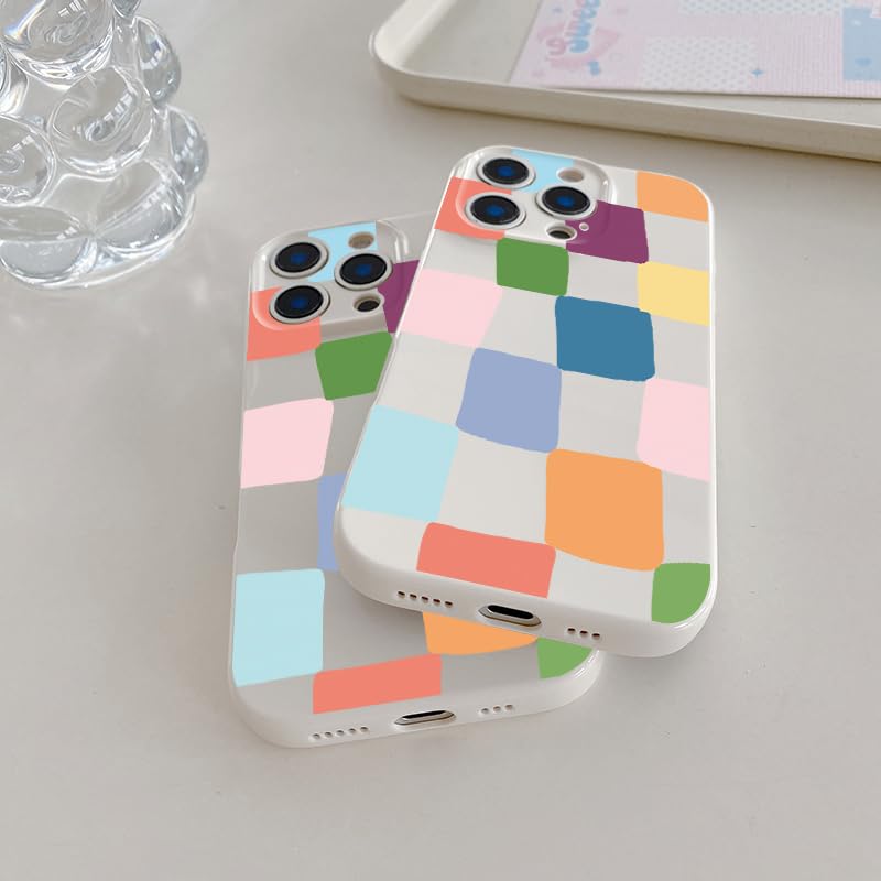 KELUOAS iPhone 15 Pro Geometric Jelly Phone Case