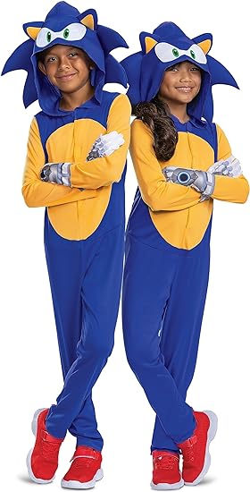 Sonic Prime the Hedgehog Movie Child Costume Medium 7-8