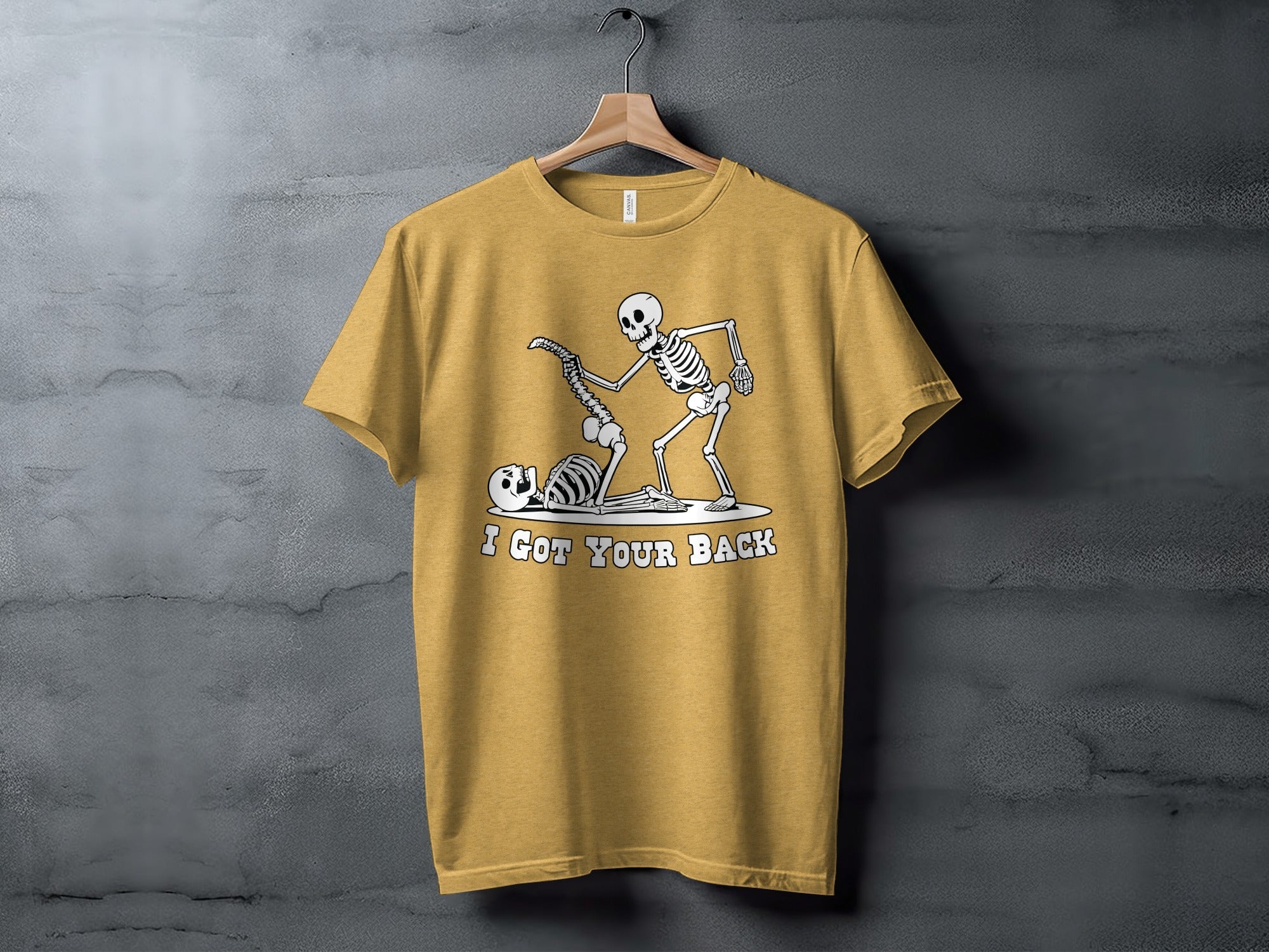 I Got Your Back Skeletons Funny Anatomy Joke Design T-Shirt