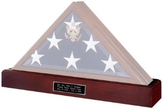 Military Base for Display Case Shadow Box - solid cherry - Base only !!!
