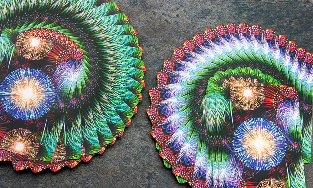 Bicycle Fireworks Playing Cards - Limited Edition Vibrant Design Deck