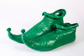 Green PVC Elf Shoes Christmas Costume Accessory