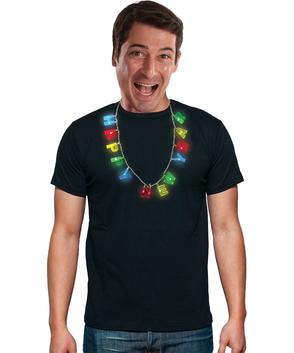 New Year Light Bulb Necklace