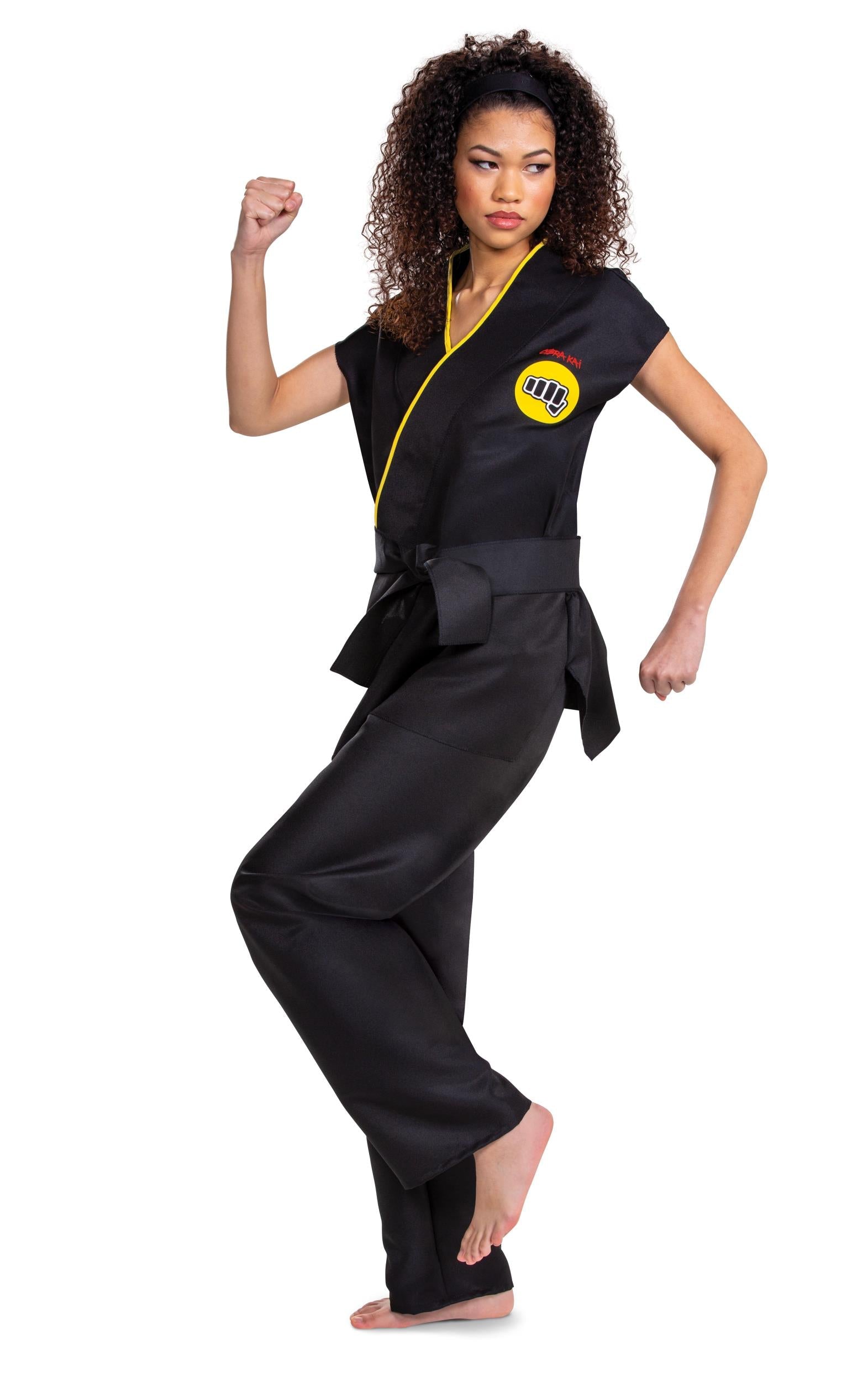 Cobra Kai Karate Gi Black Classic Costume Adult Large/X-Large