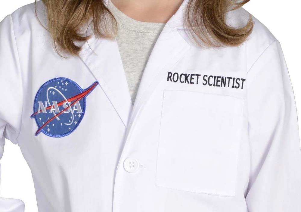 NASA Rocket Scientist Costume Lab Coat Size 8-10