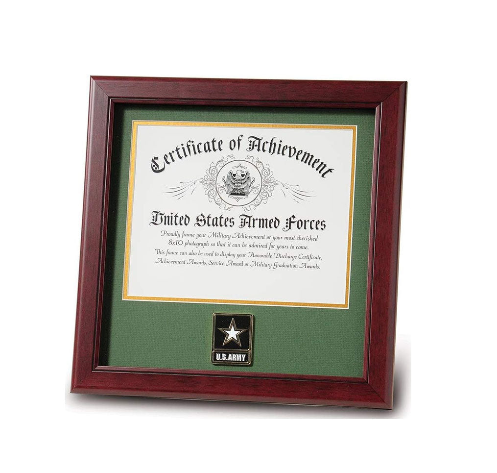 United States Go Army Certificate of Achievement Frame with Medallion (8 x 10 inch)
