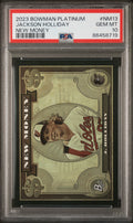 Graded 2023 Topps Bowman Platinum Jackson Holliday #NM13 New Money Rookie RC Baseball Card PSA 10 Gem Mint