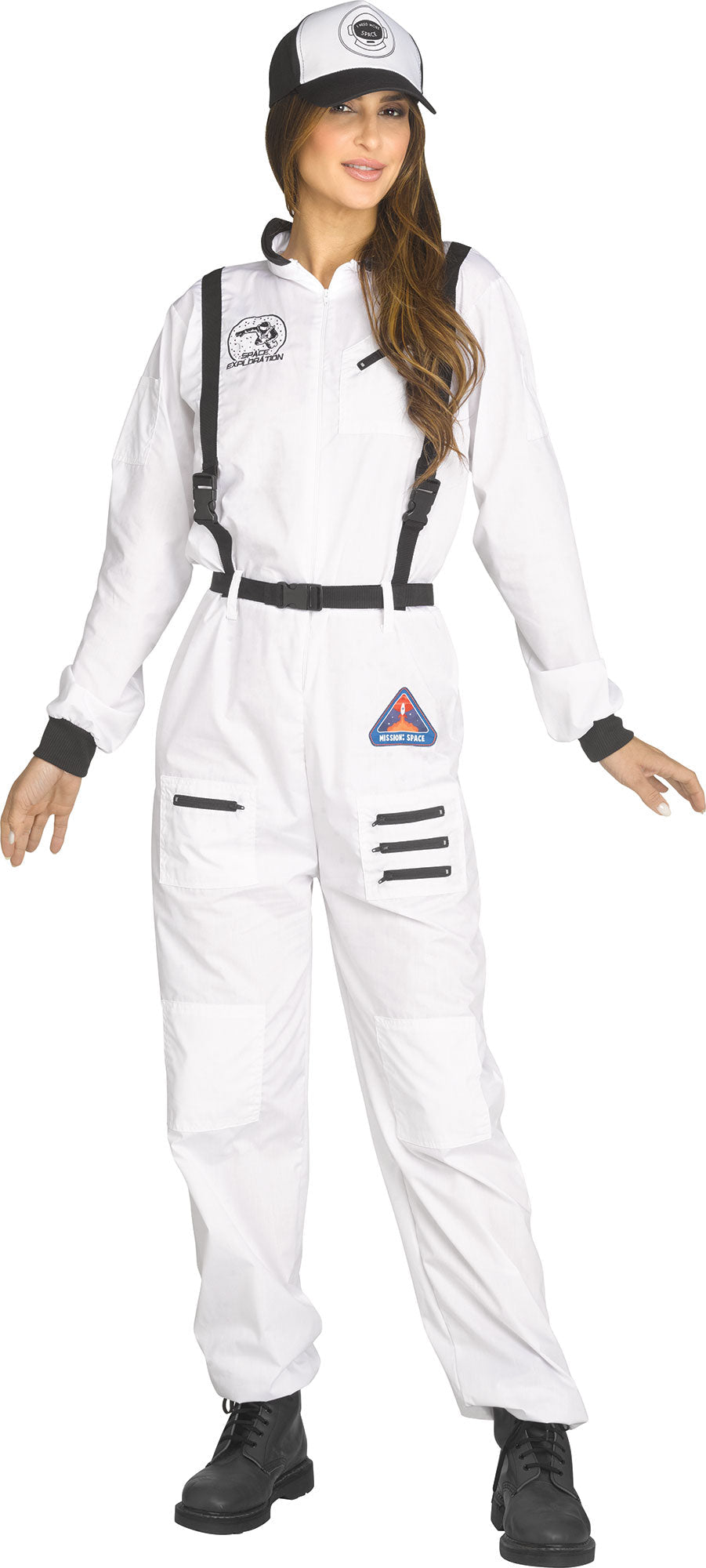 Astronaut NASA White Jumpsuit Adult Costume Small 4-6