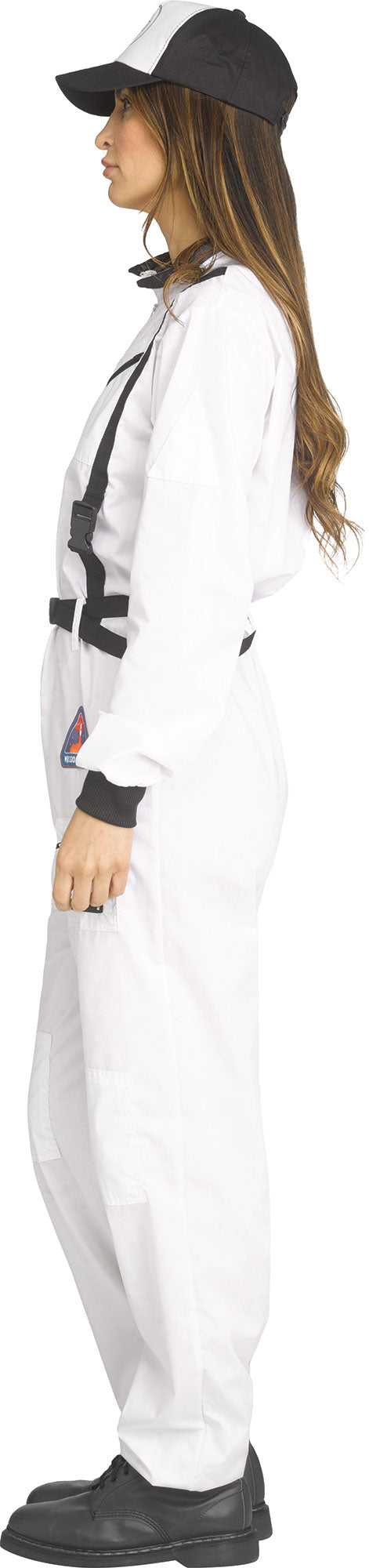 Astronaut NASA White Jumpsuit Adult Costume Medium 8-10