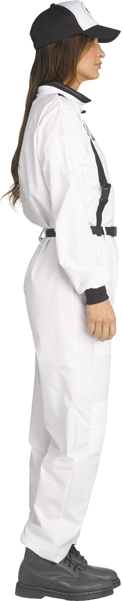 Astronaut NASA White Jumpsuit Adult Costume Large 12-14