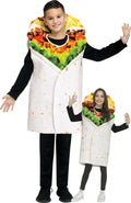 Festive Screen Print Burrito Child Mexican Food Costume