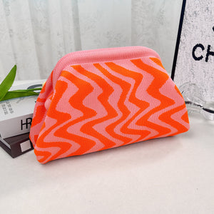 Wave Pattern Pinky Orange