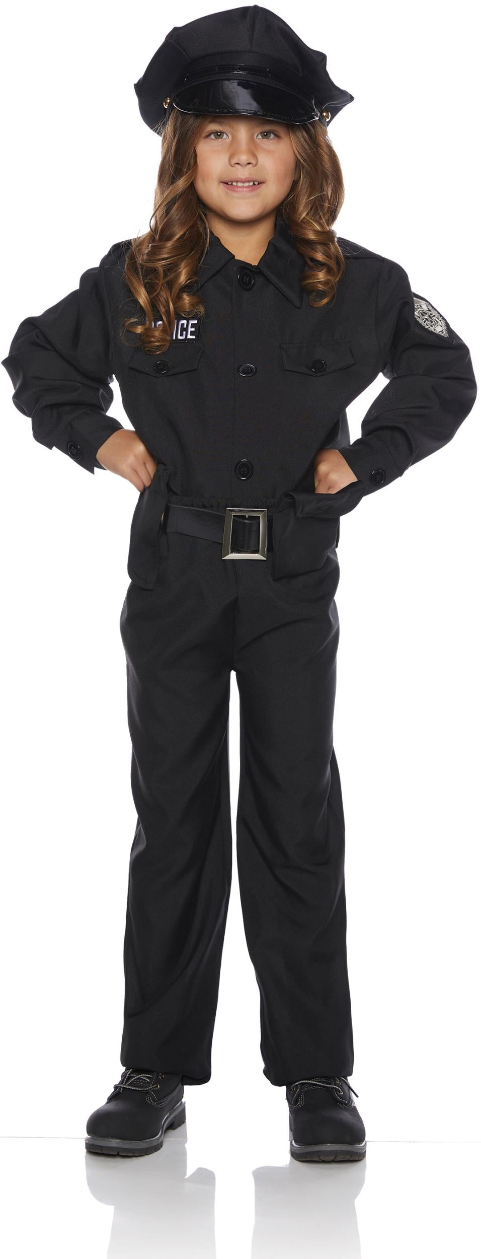 Policeman Child Cop Costume Size Large 10-12