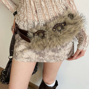 Fur Rivet Ring