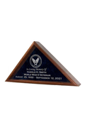 Ceremonial Casket Flag Cases, Casket Flag Case - Engraved Emblem