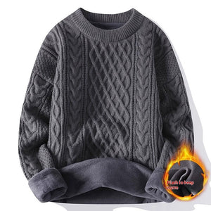 Grey round neck with fleece