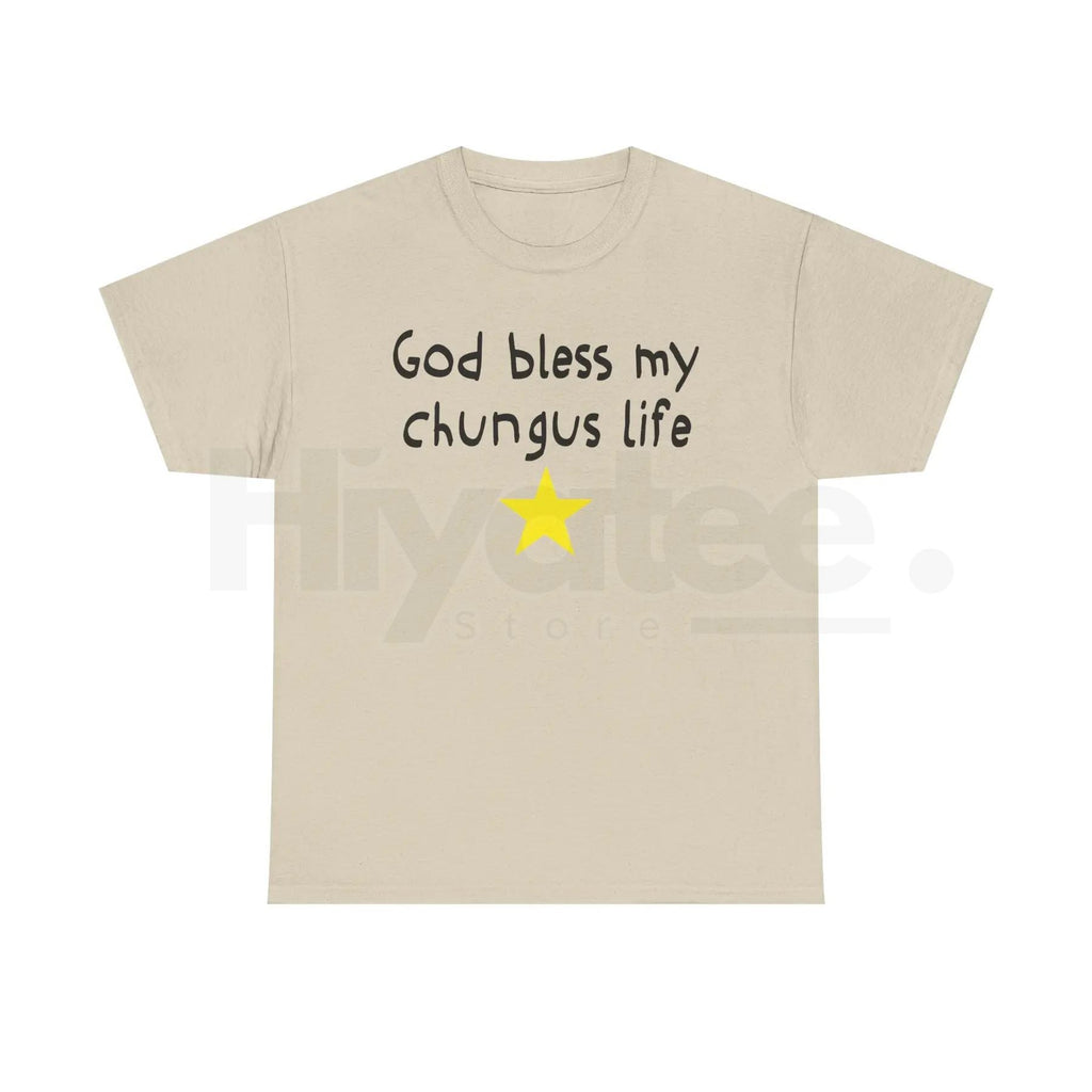 "God Bless My Chungus Life" Funny Meme T-Shirt – 100% Cotton Graphic Tee