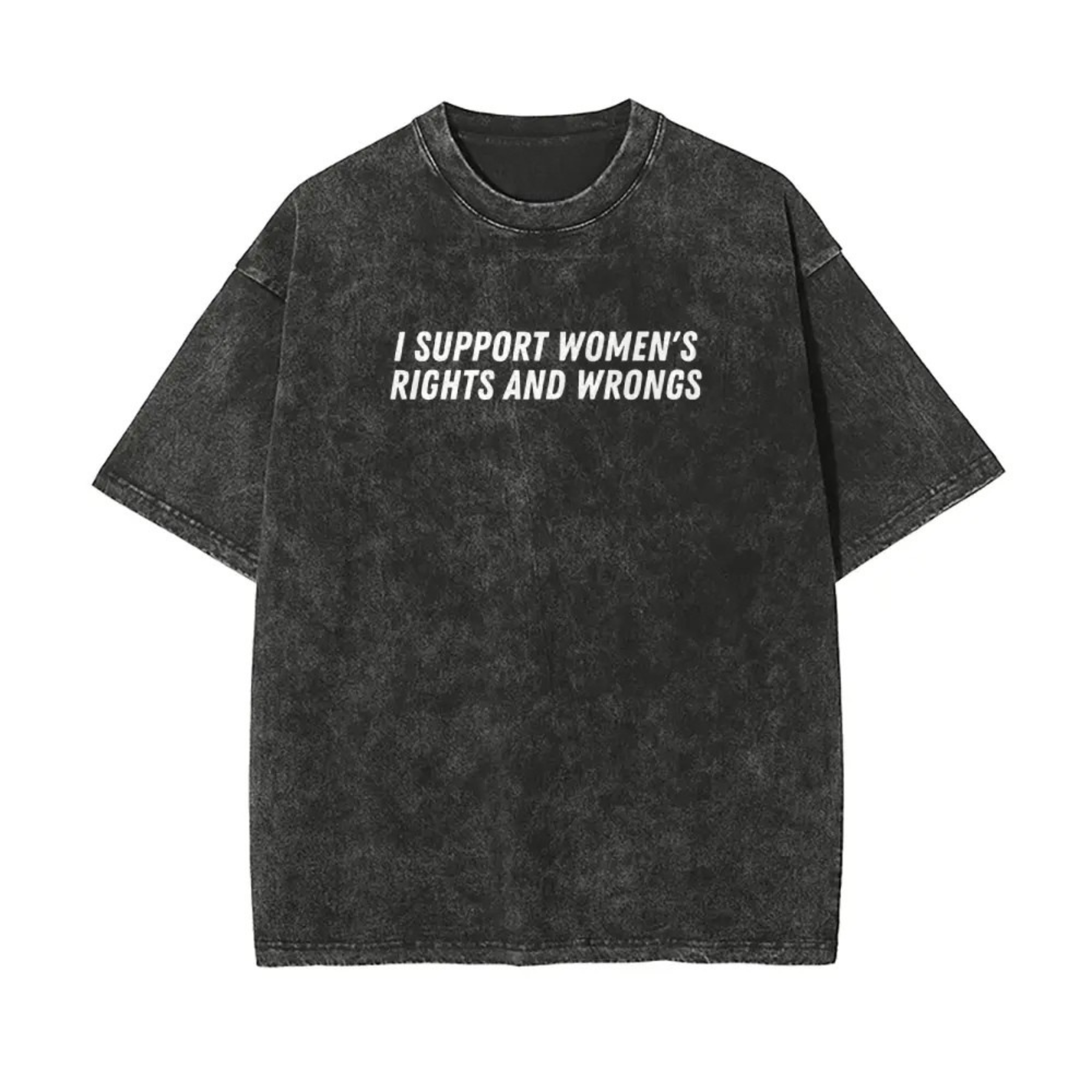 Washed Batik "Rights And Wrongs" T-Shirt