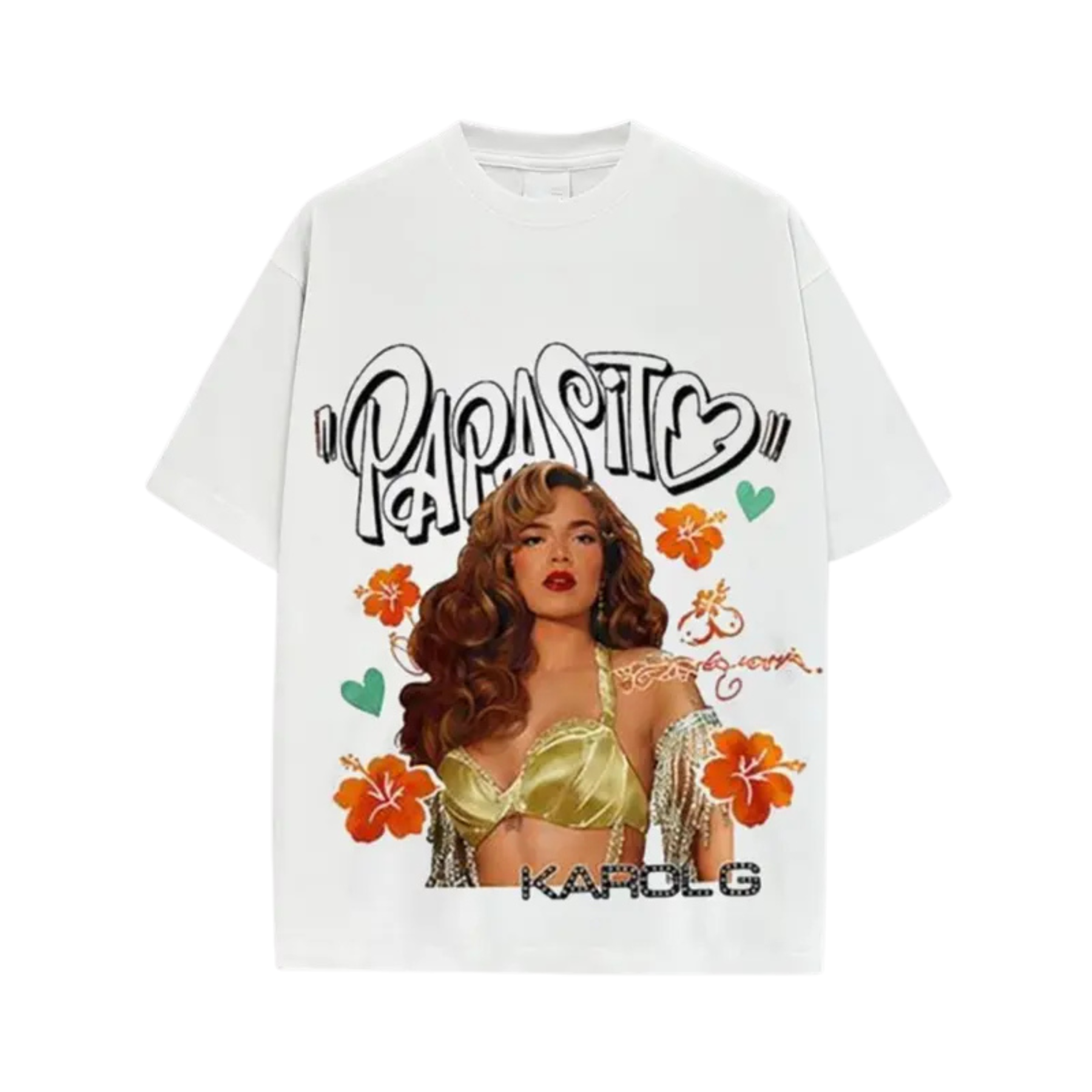 Retro Karol G "Viajando" T-Shirt – Vintage Washed Latin Pop Tee