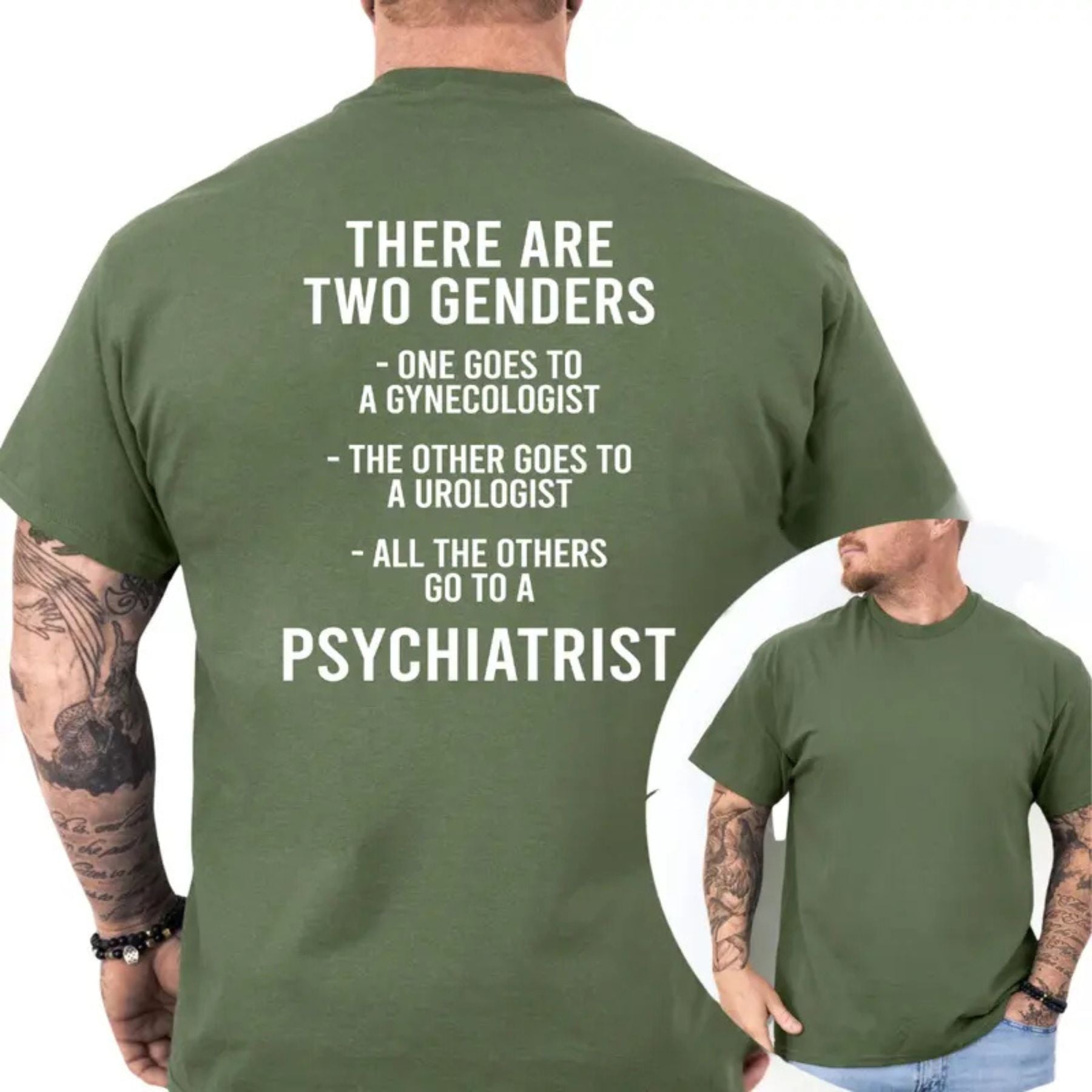 "There Are Two Genders" T-Shirt – Bold Traditionalist Heavyweight Graphic Tee