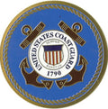 COAST GUARD Color Medallion, USCG Medalions.