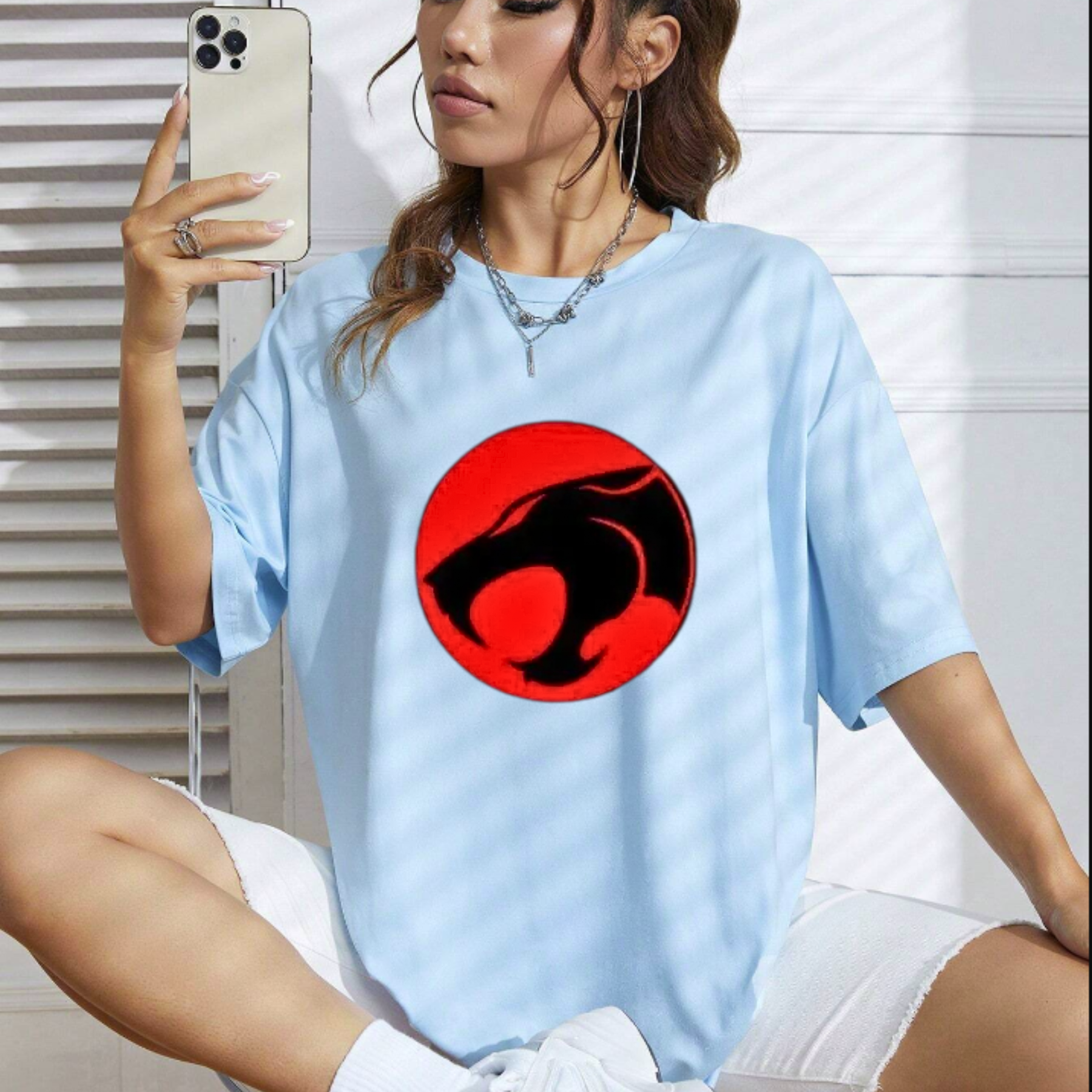 Retro Cartoon Cats T-Shirt – Vintage Anime Style Oversized Harajuku Graphic Tee
