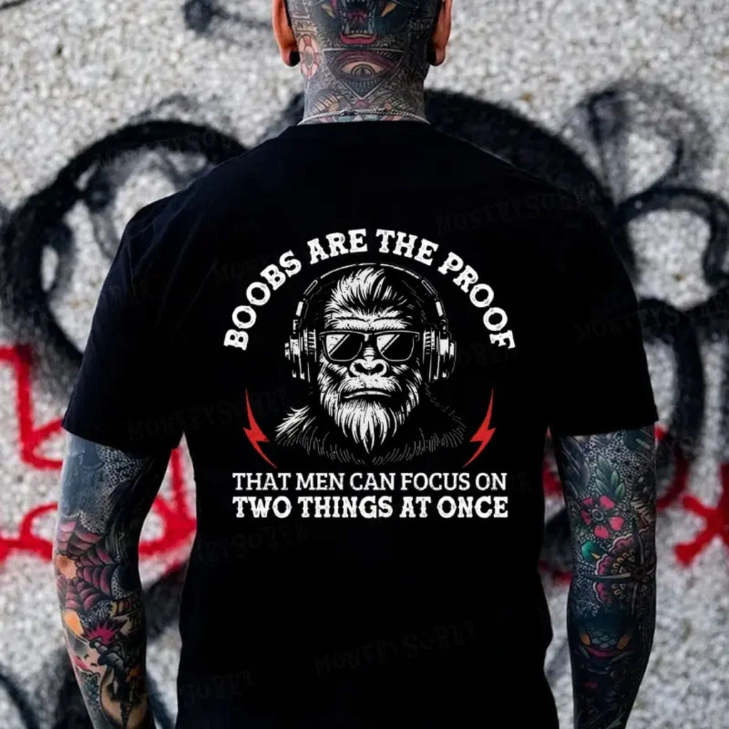 "Scientific Proof Monkey" – Funny Sarcastic Focus Graphic Top