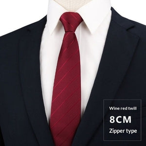 Wine Red Thick Stripes