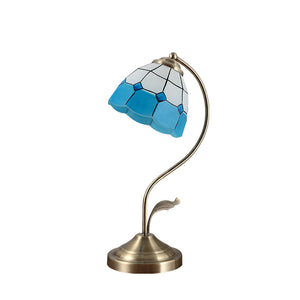 Blue lampshade with 9W tricolo