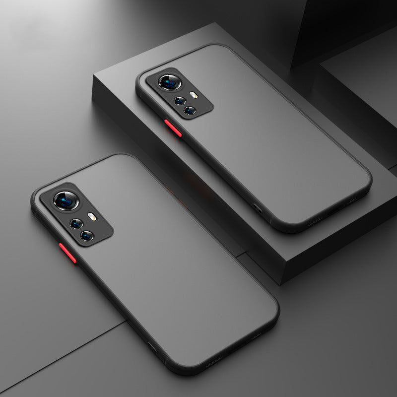 Drop-resistant Ultra-thin Frosted Silicone Transparent Protective Case