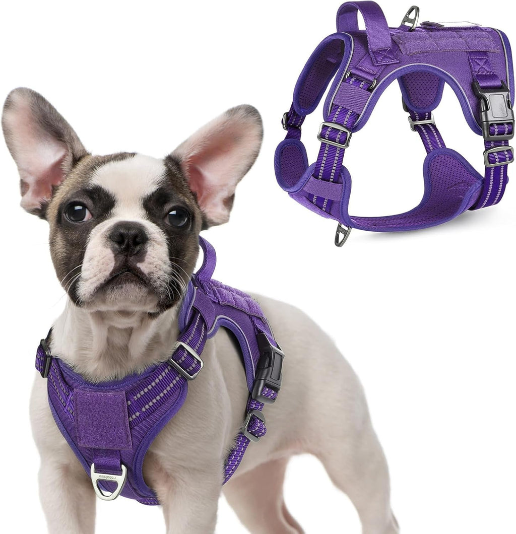 No-Pull Tactical Dog Harness MOLLE Vest for Medium & Large Dogs