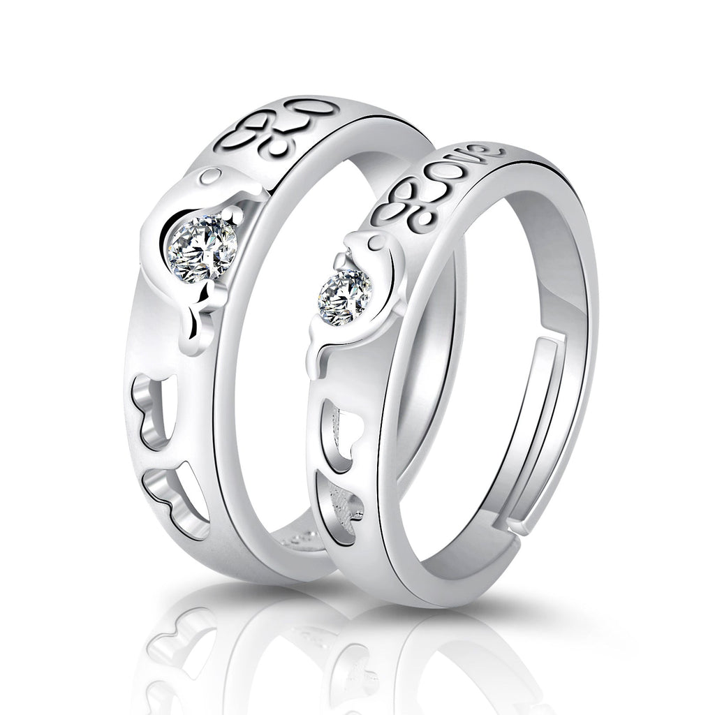 Moissanite Engagement Couple Couple Rings