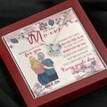 Personalized Message Card Alluring Beauty Love Knot Necklace Jewelry - Best Gift For Mother's Day