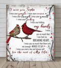 Custom Personalized Memorial Canvas - Memorial Gift - I Miss You
