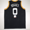 Autographed/Signed Muggsy Bogues Space Jam Monstars Black Basketball Jersey PSA/DNA COA