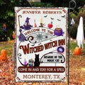 Personalized Halloween Flag - Best Gift For Halloween/Wiccan Decor - Welcome To The Witched Witch Inn