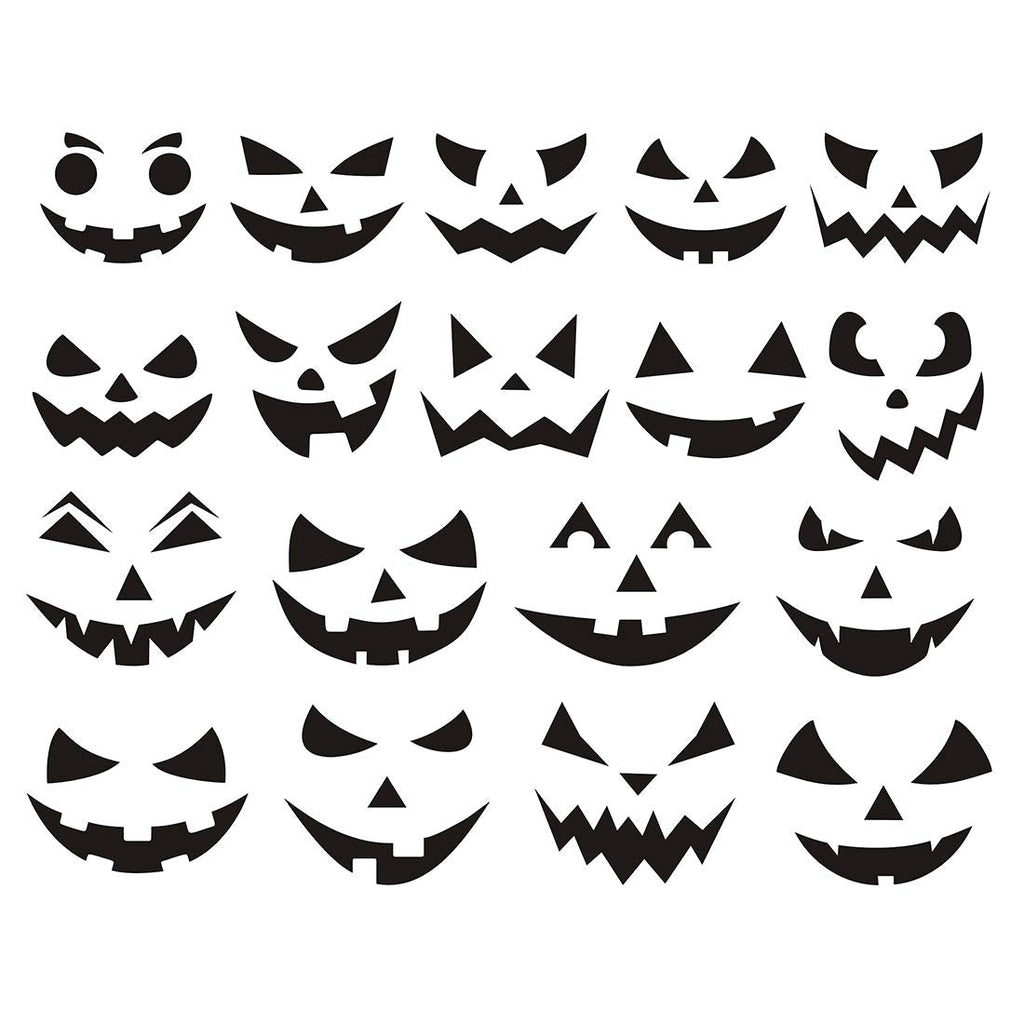 Calidum Halloween Pumpkin Decorating Stickers 18 Sheets Black Kids Craft