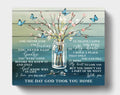 Personalized Memorial Gift Canvas - You never said I'm leaving