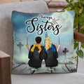Personalized Witch Pillow Cover - Up to 4 Witches - Gift For Best Friends - Always Sisters